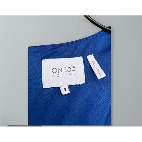 One33 Social Square-Neck Long-Sleeve Ruched Dress size 8 - Picture 10 of 11